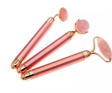 Massaggiatore facciale con rullo di giada elettrico per terapia della luce a LED