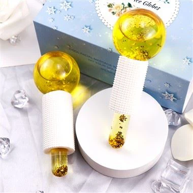 Globe di raffreddamento a oro per il cerchio occhio del collo del viso