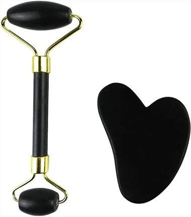 Stone di Gua sha e set regalo per il rullo facciale