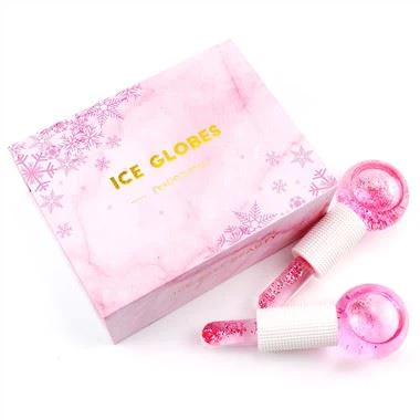 Palla di bellezza dei globi di ghiaccio rosa per il viso
