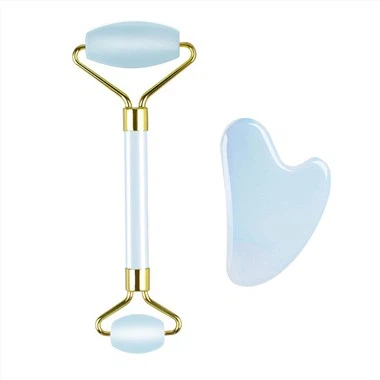 Opal Jade Roller e set di strumenti Gua Sha
