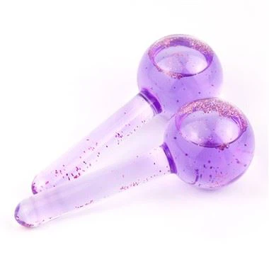 Globe di ghiaccio di raffreddamento viola per il cerchio del collo del viso