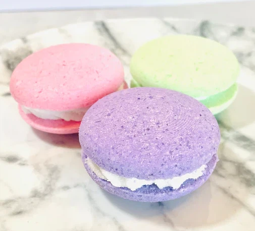 Natural Macaron Bath Bomb