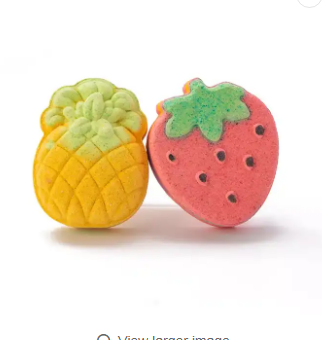 bombe da bagno a forma di frutta