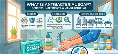 Cos'è il sapone antibatterico? Vantaggi, ingredienti e guida alla produzione